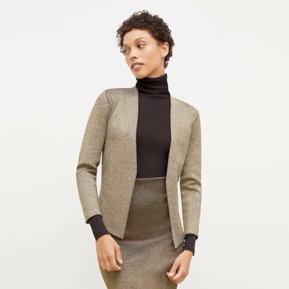 NWOT M.M. MM LaFleur gold knit Woolf jardigan - Picture 2 of 6